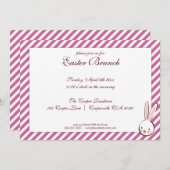 Paarse uitnodiging tot het uitnodigen van Pasen Pa (Voorkant / Achterkant)