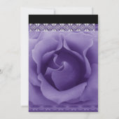 PAARSE uitnodiging tot het uitzenden van Rozen ron (Achterkant)