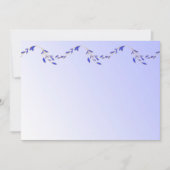 Paarse uitnodiging tot inschrijving voor Petals (Voorkant)