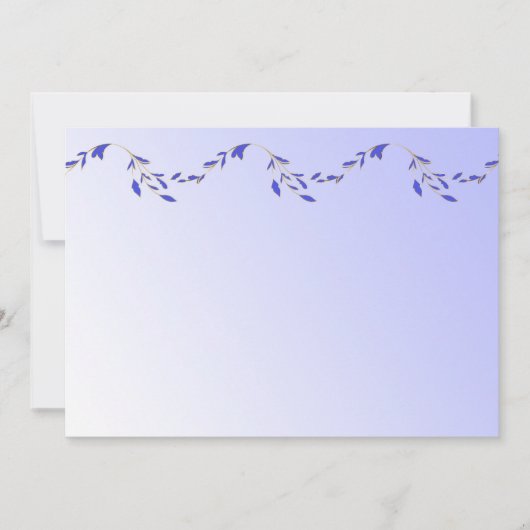 Paarse uitnodiging tot inschrijving voor Petals (Voorkant)