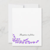 Paarse uitnodiging tot weduwschap (Achterkant)