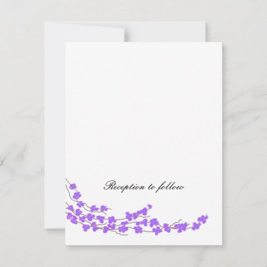 Paarse uitnodiging tot weduwschap (Achterkant)