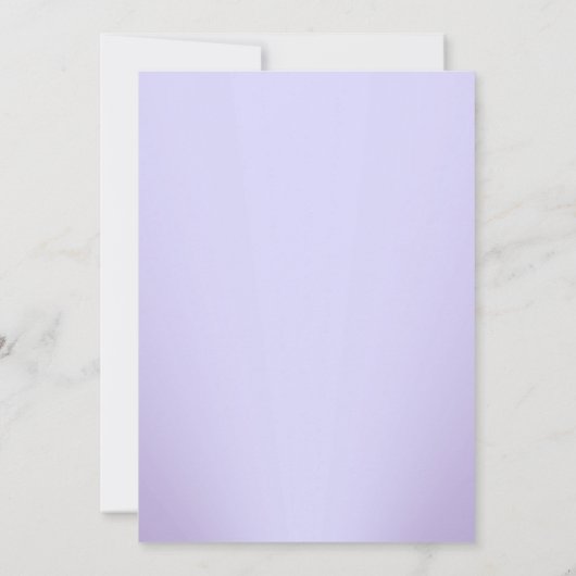 Paarse uitnodiging tot weduwschap over Damask (Achterkant)