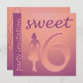 Paarse uitnodiging van 16 partijen (Voorkant / Achterkant)