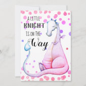 *~* Paarse Uitnodiging van het Baby shower van Dra (Voorkant)