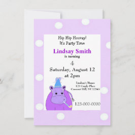 Paarse uitnodiging van Hippo-partij