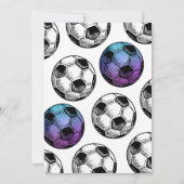 Paarse uitnodiging voor Birthday (Achterkant)