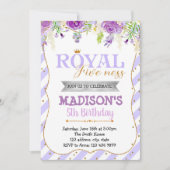 Paarse uitnodiging voor de finale (Voorkant)