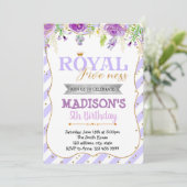 Paarse uitnodiging voor de finale (Staand voorkant)