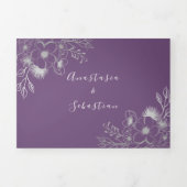 Paarse uitnodiging voor drievierde fotoweddenschap (Cover)