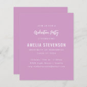 Paarse uitnodiging voor een begrotingspartnerschap (Voorkant / Achterkant)