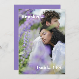 Paarse uitnodiging voor een fotowedstrijd