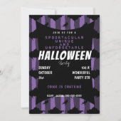 Paarse uitnodiging voor halloween (Voorkant)