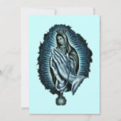 Paarse uitnodiging voor Maagd Mary Blessed (Voorkant)