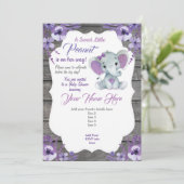 Paarse Uitnodiging voor uitvinding (Staand voorkant)