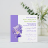 Paarse uitnodiging voor weddenschappen (Staand voorkant)