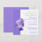 Paarse uitnodiging voor weddenschappen (Voorkant / Achterkant)