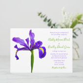 Paarse uitnodiging voor weddenschappen (Staand voorkant)