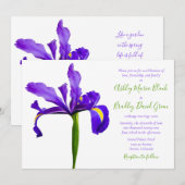 Paarse uitnodiging voor weddenschappen (Voorkant / Achterkant)