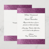 Paarse uitnodiging voor weddenschappen (Voorkant / Achterkant)