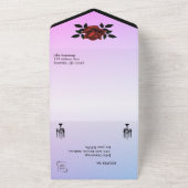 Paarse uitnodiging voor weddenschappen in het Fra (Buitenkant)