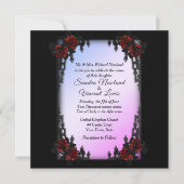 Paarse uitnodiging voor weddenschappen in het Fra (Voorkant)