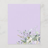 Paarse uitnodiging voor weddenschappen over geomet (Achterkant)