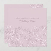 Paarse uitnodigingen tot vernieuwing van het huwel (Voorkant / Achterkant)