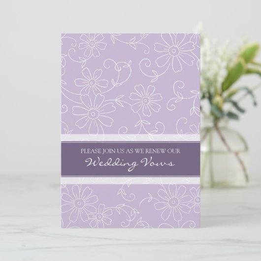 Paarse uitnodigingen tot vernieuwing van het Wit-h (Staand voorkant)