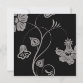 Paarse uitnodigingen voor een gestreept huwelijk (Achterkant)