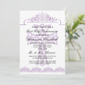 Paarse uitvindingen van het eerste Heilige Communi Kaart (Staand voorkant)