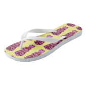 Paarse Uke Tiki Teenslippers (Schuin)