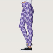 Paarse ultra-violet irispatroon leggings (Links)