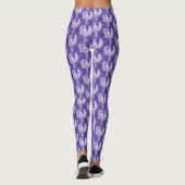 Paarse ultra-violet irispatroon leggings (Achterkant)