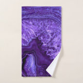 Paarse ultra Violett Agate Mineral Gemstone Bad Handdoek (Handdoek)