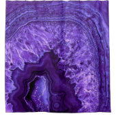 Paarse ultra Violett Agate Mineral Gemstone Douchegordijn (Voorkant)
