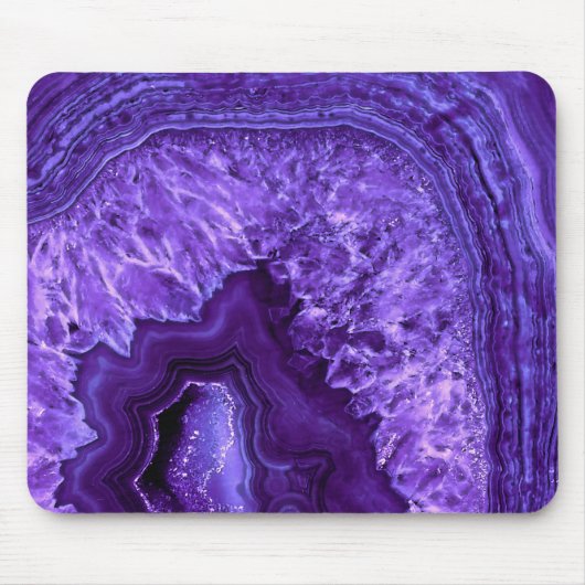 Paarse ultra Violett Agate Mineral Gemstone Muismat (Voorkant)