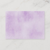 Paarse Umbrella-boeken voor Baby-afsluitkaart Informatiekaartje (Achterkant)