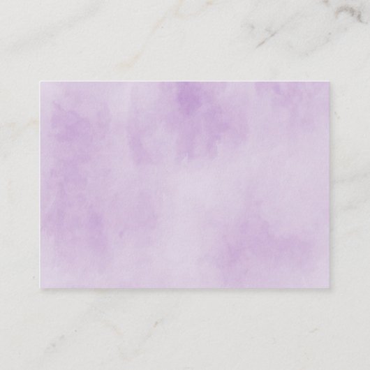 Paarse Umbrella-boeken voor Baby-afsluitkaart Informatiekaartje (Achterkant)