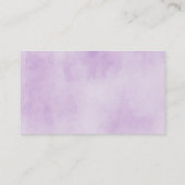 Paarse Umbrella Diaper Raffle Enclosure Card Informatiekaartje (Achterkant)