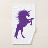 Paarse Unicorn Bad Handdoek (Handdoek)