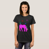 Paarse Unicorn & Butterflies T-Shirt ZKOA (Voorkant volledig)