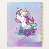 Paarse Unicorn Children Planner (Achterkant)