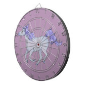 Paarse Unicorn Dartbord (Voorkant Rechts)