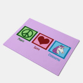  Paarse Unicorn Deurmat (Schuin)