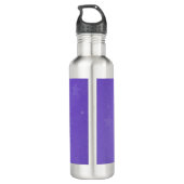 Paarse Unicorn - Gepersonaliseerd Waterfles (Achterkant)