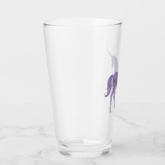 Paarse Unicorn Glas (Rechts)