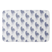 Paarse Unicorn Glitter Badmat (Voorkant)