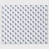 Paarse Unicorn Glitter Cadeaupapier (Vlak)