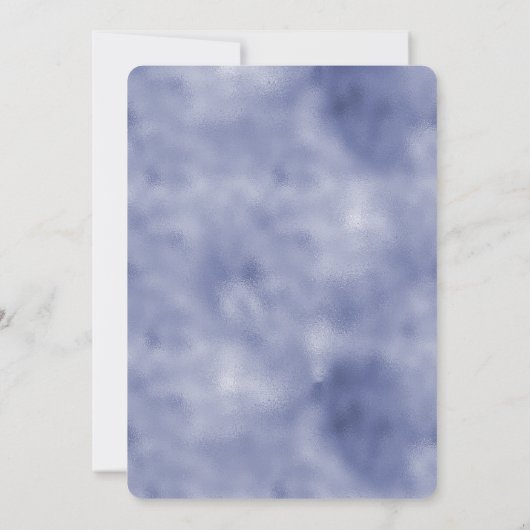 Paarse Unicorn Glitter Kaart (Achterkant)